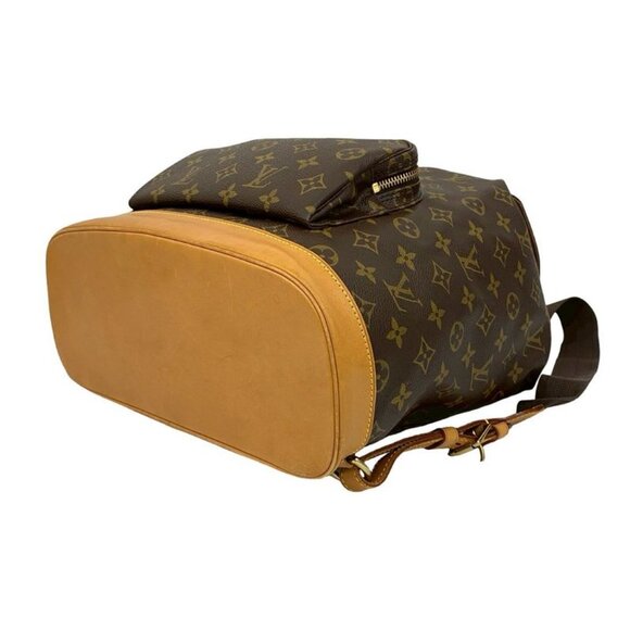 Louis Vuitton Vintage Montsouris Monogram Leather Drawstring Rucksack Sac main image 4